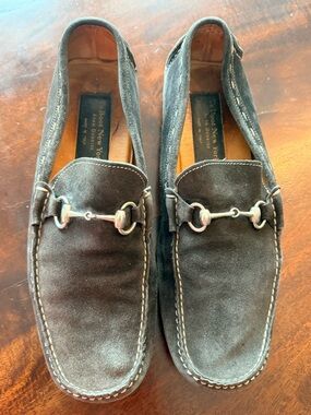 To Boot Black Suede Bit Loafers